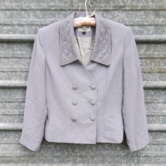 VINTAGE Le Suit Double Breasted Jacket - Picture 1 of 12